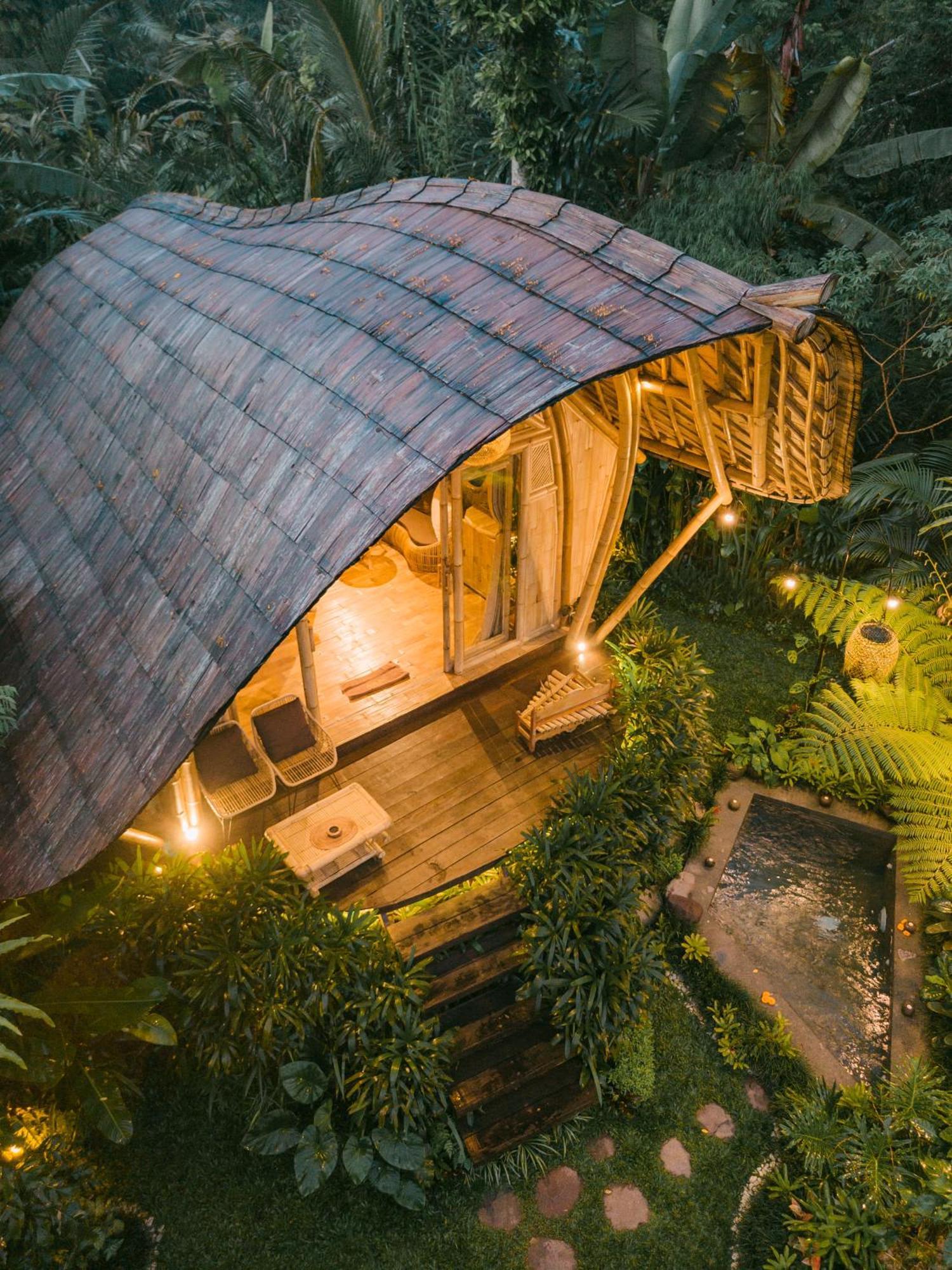 Arcada Bali Bamboo House Villa Sidemen  Bagian luar foto