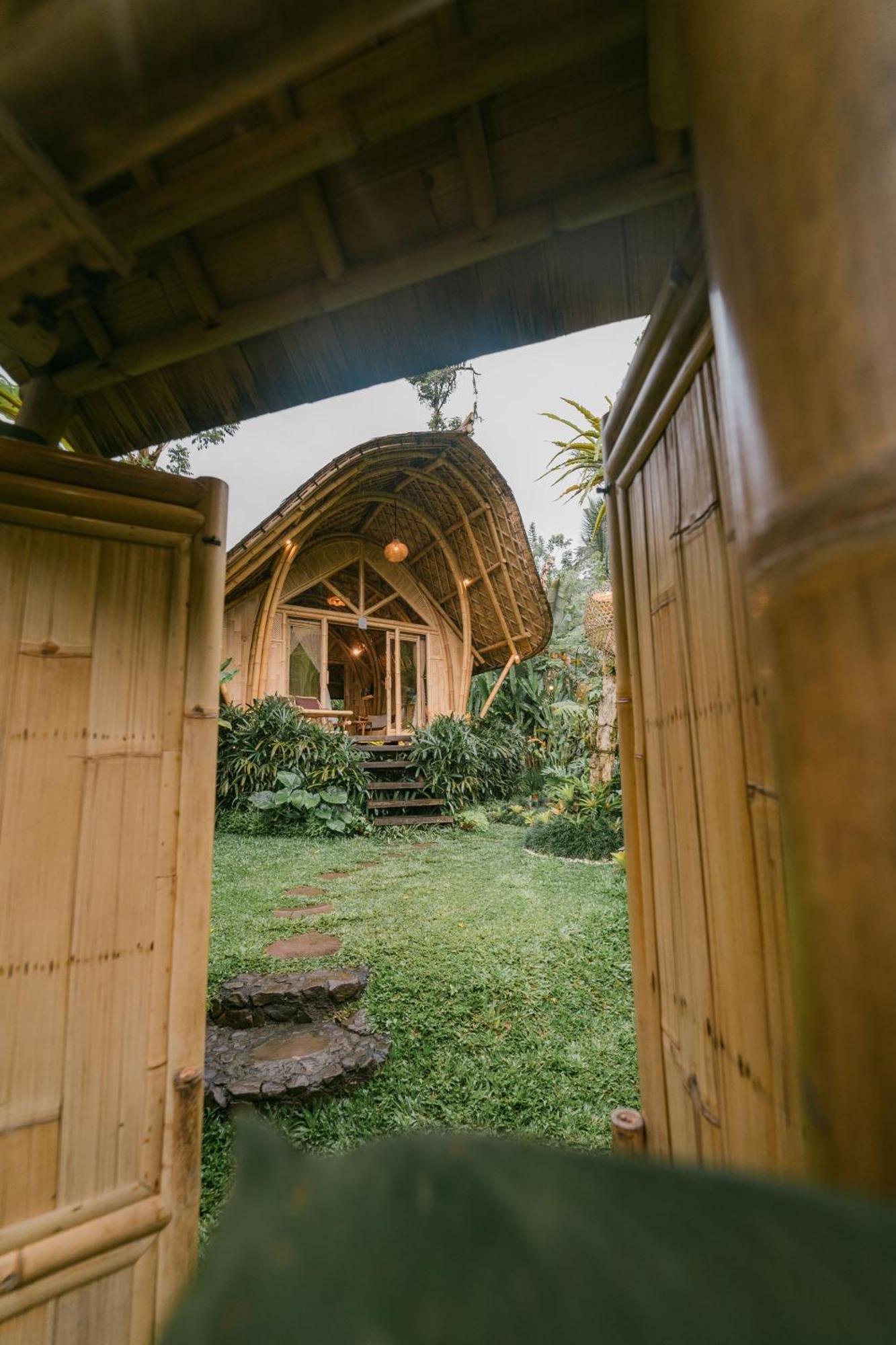 Arcada Bali Bamboo House Villa Sidemen  Bagian luar foto