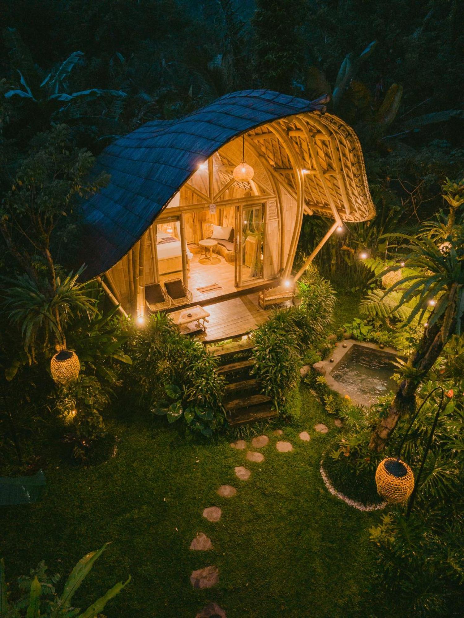 Arcada Bali Bamboo House Villa Sidemen  Bagian luar foto