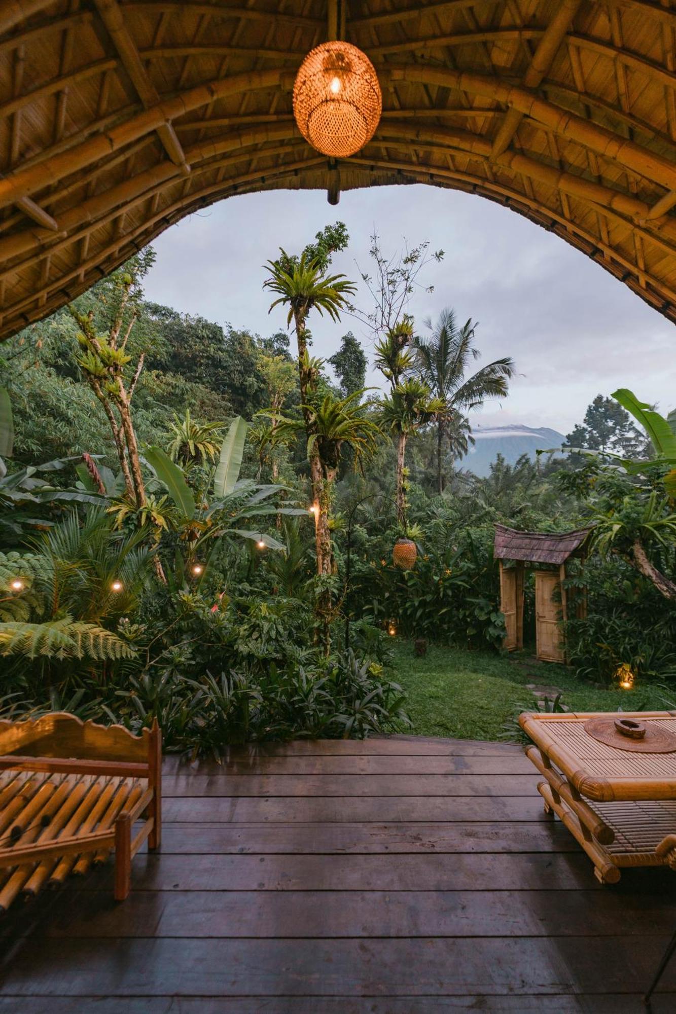 Arcada Bali Bamboo House Villa Sidemen  Bagian luar foto