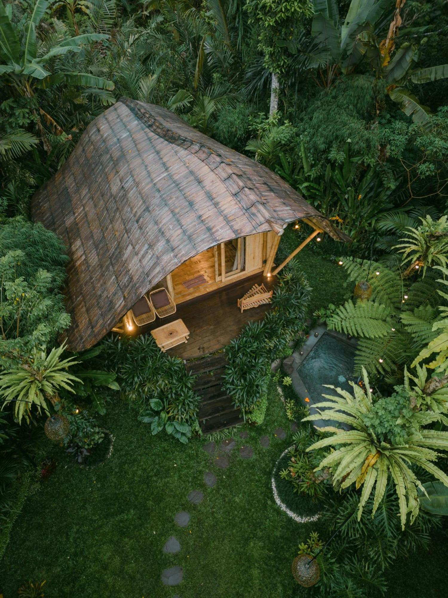 Arcada Bali Bamboo House Villa Sidemen  Bagian luar foto