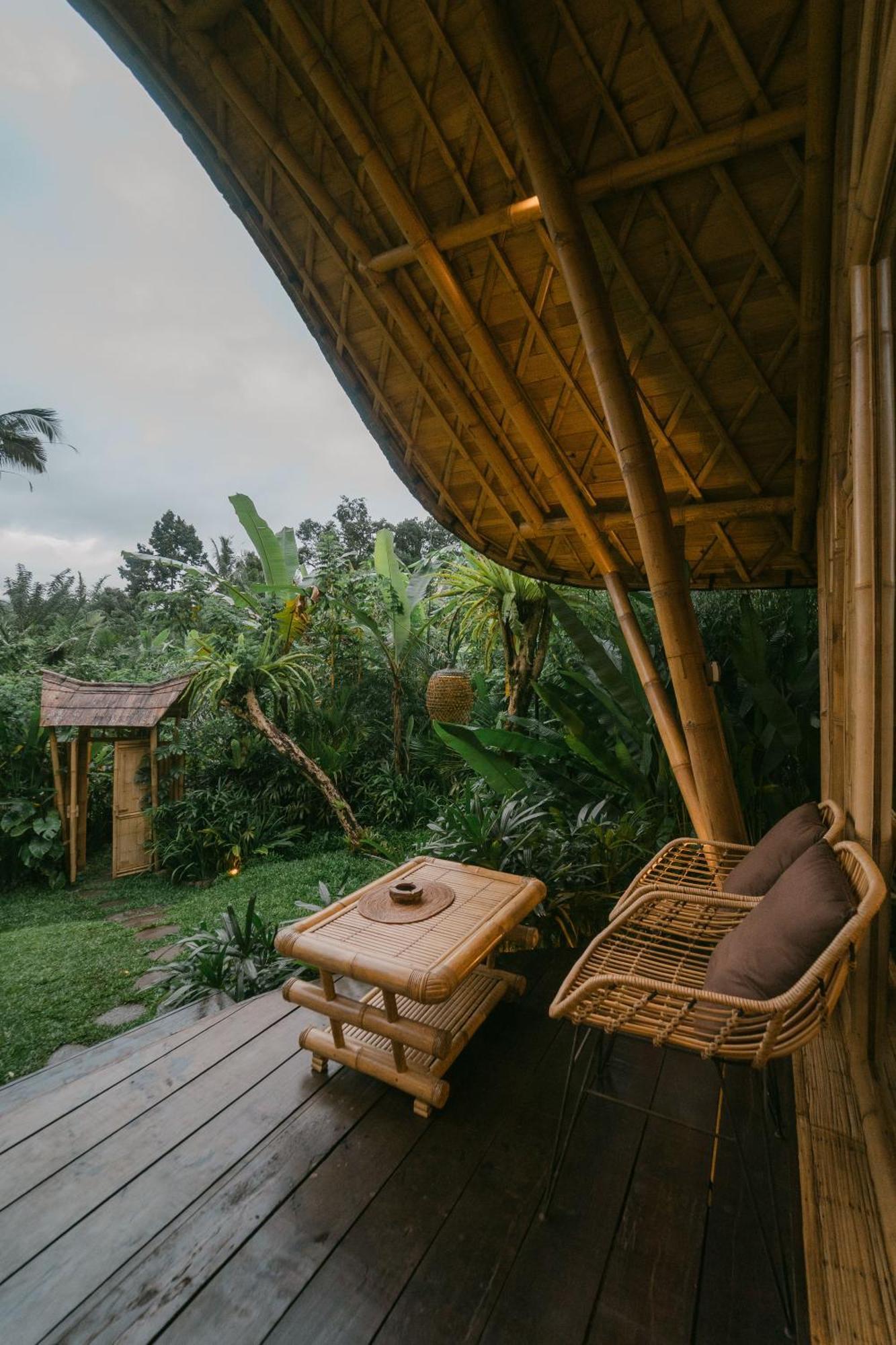 Arcada Bali Bamboo House Villa Sidemen  Bagian luar foto