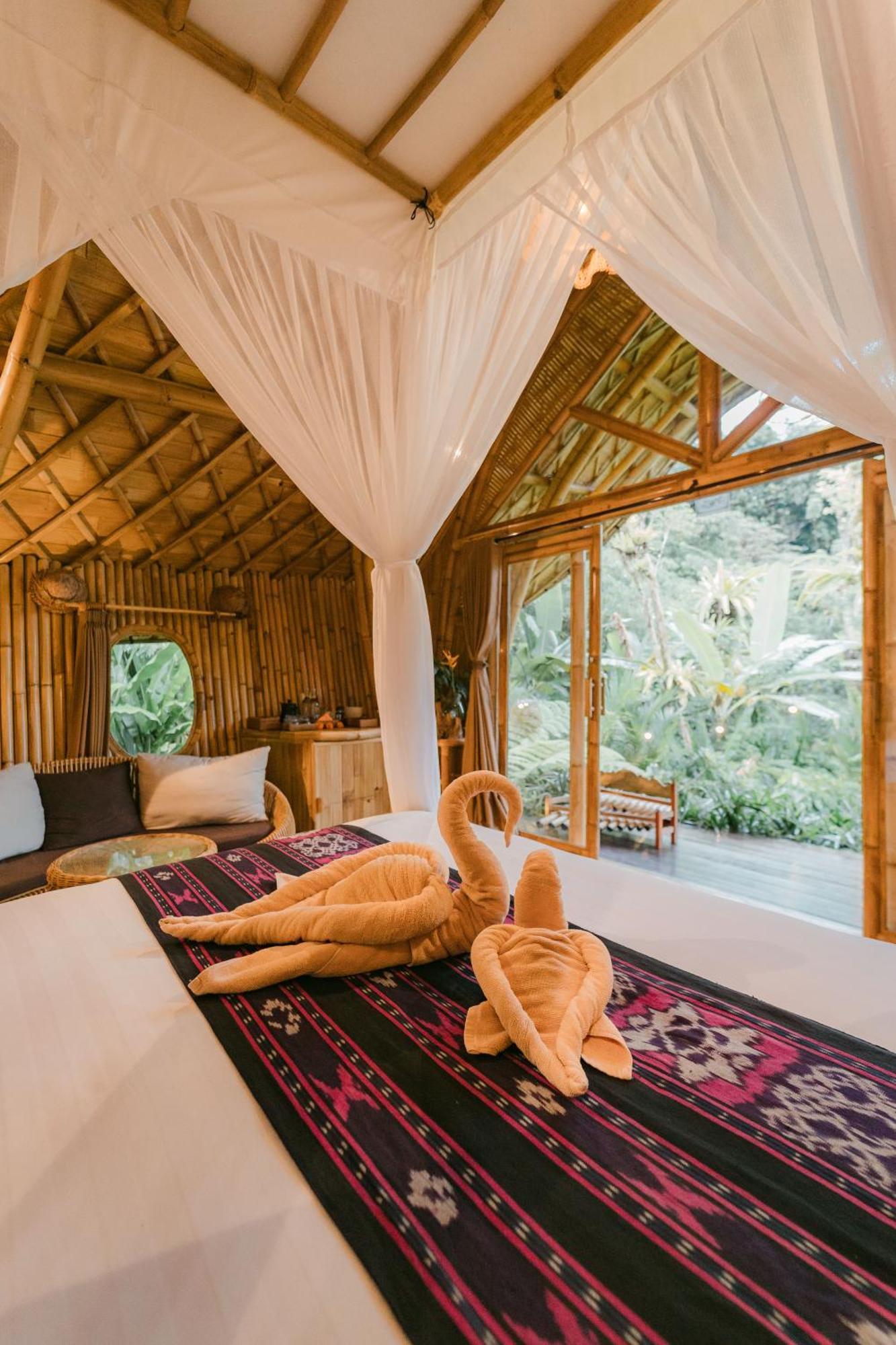 Arcada Bali Bamboo House Villa Sidemen  Bagian luar foto