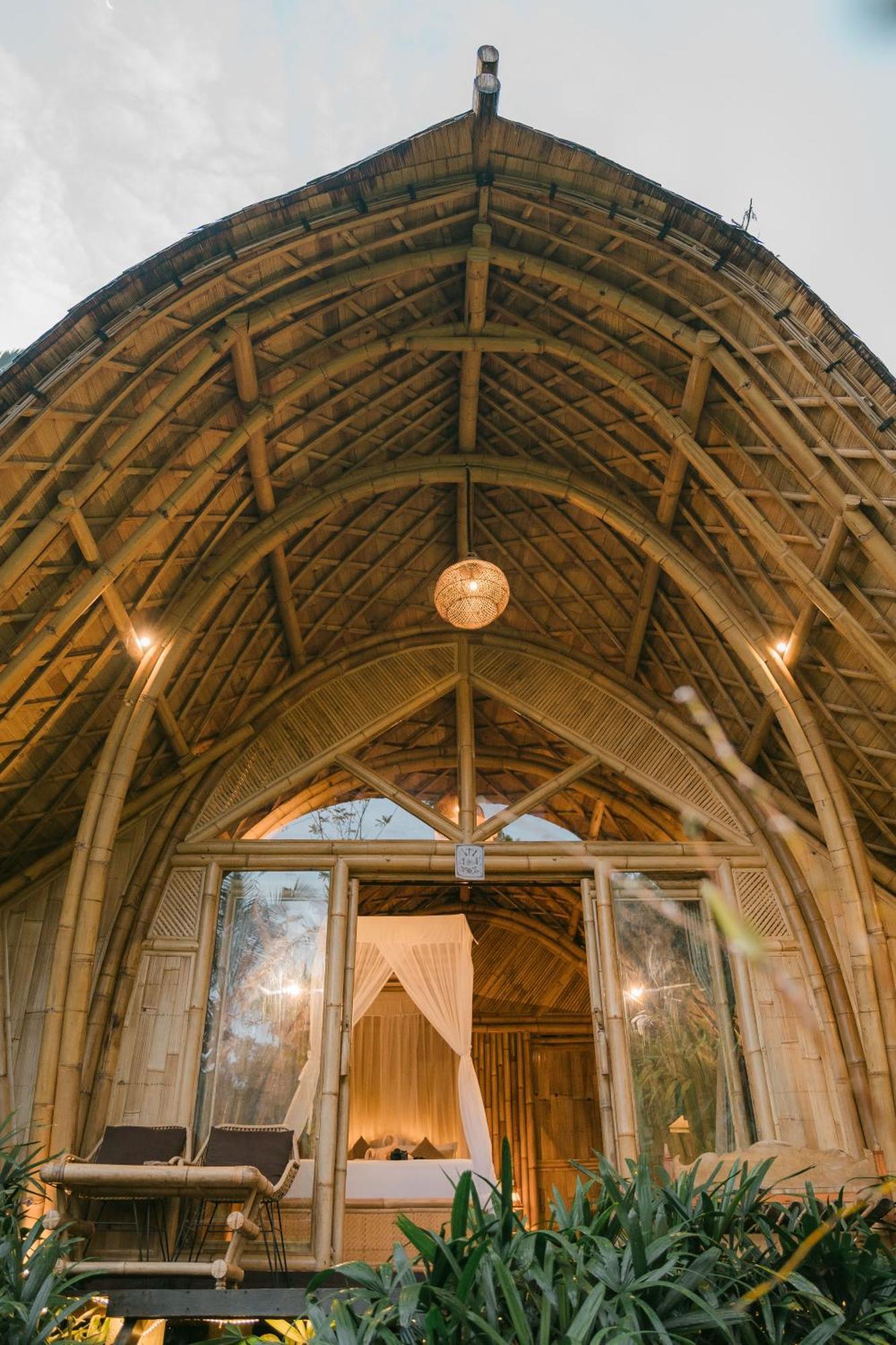 Arcada Bali Bamboo House Villa Sidemen  Bagian luar foto