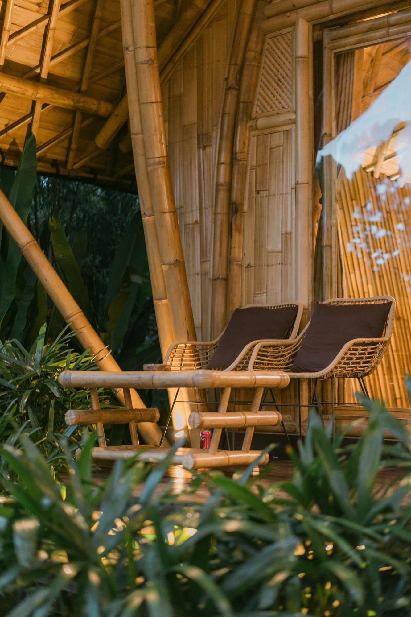 Arcada Bali Bamboo House Villa Sidemen  Bagian luar foto