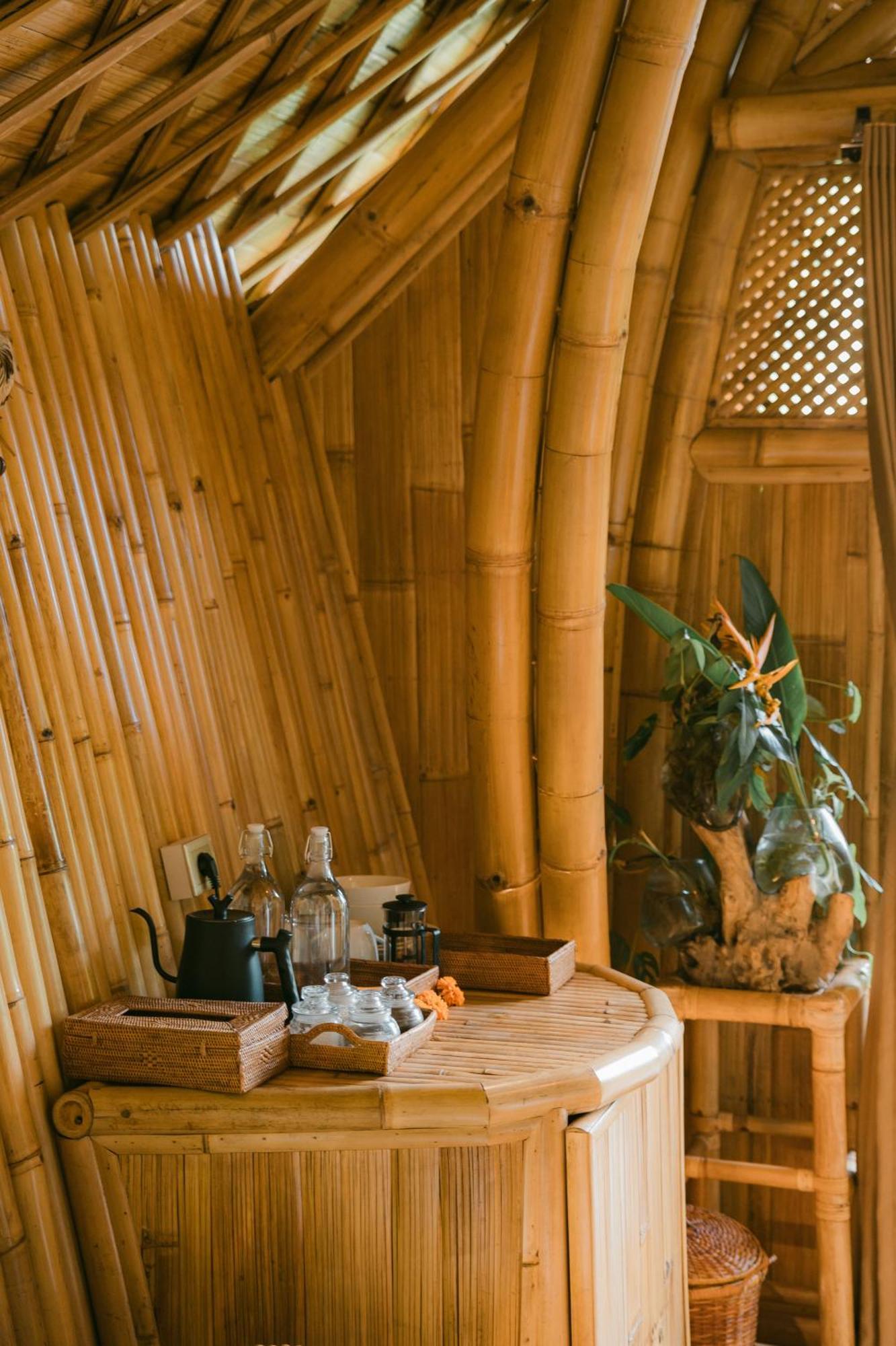 Arcada Bali Bamboo House Villa Sidemen  Bagian luar foto